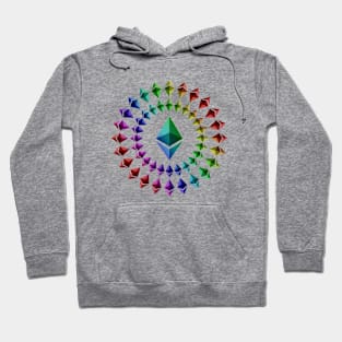 thereum – Circle Big Logo – Rainbow Hoodie